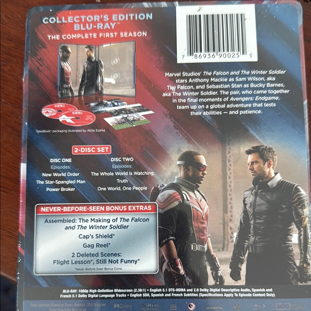 The Falcon and The Winter Soldier Collector's Edition Blu-Ray - Picture 2 of 3